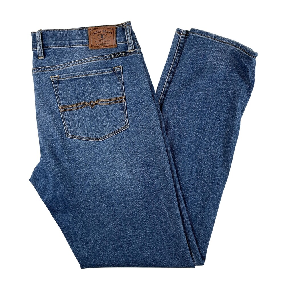 Lucky Brand Charlie Skinny Jeans Womens 14/32 Blue Mid Rise Stretch Denim Pants
